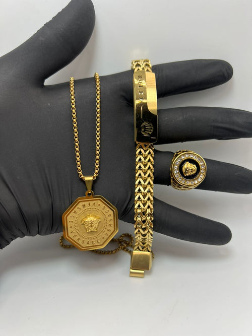 Versace سنسلة براسلي خاتم فيرساتشي. ⭐️⭐️⭐️⭐️⭐️