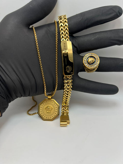 Versace سنسلة براسلي خاتم فيرساتشي. ⭐️⭐️⭐️⭐️⭐️